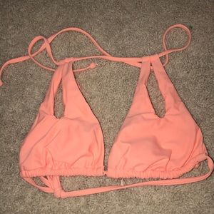Peach bikini top